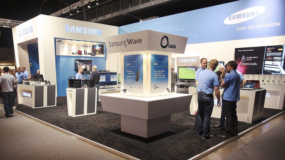 SAMSUNG SATSET BREDT PÅ BESTE UTSTILLING