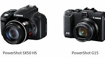 Canon PowerShot G15 og PowerShot SX50 HS