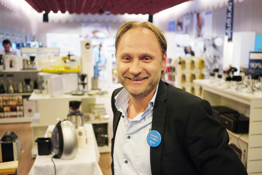 Kenneth Baltzersen, kjedeleder i Euronics Norge, så kraftig øktning i dab-salget denne Black Friday.