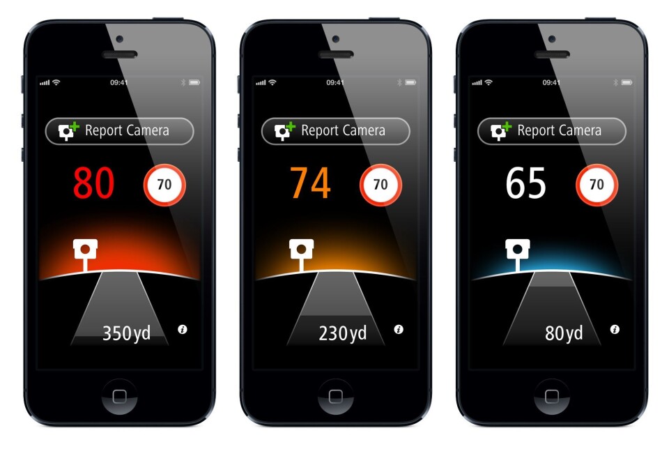 TomTom fotoboksvarsling til iPhone