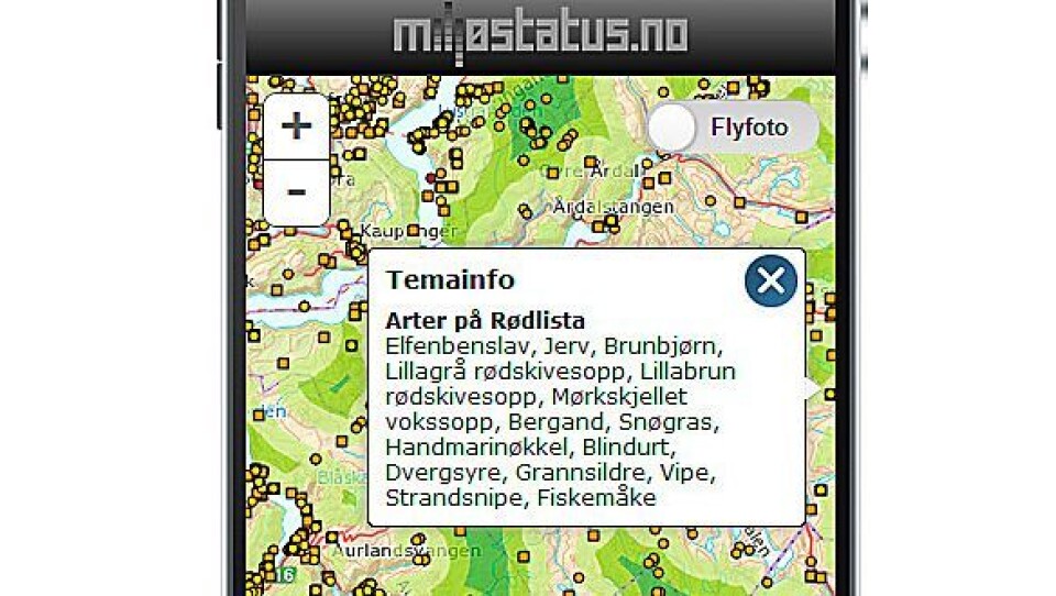 MILJØSJEKK MED MOBILEN