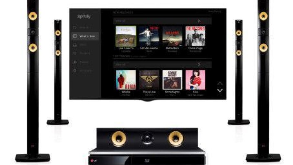 LG med Spotify på 2013-sortiment