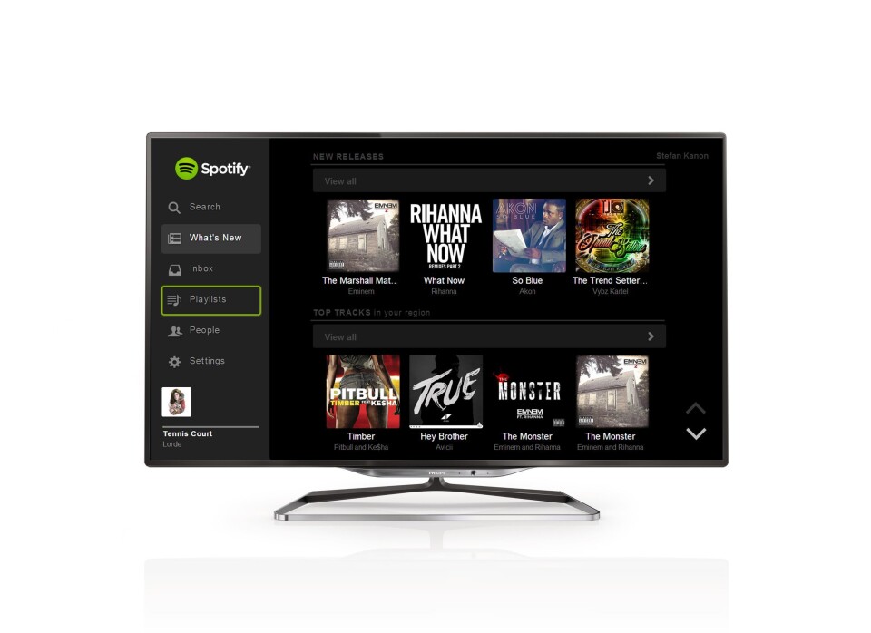 LG smart-TVer med Spotify