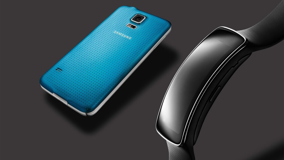 Samsung Galaxy S5 og Gear Fit