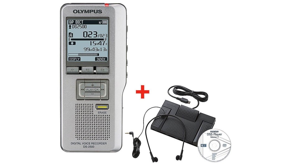 Olympus VN-733PC, WS-832 og DS-2500