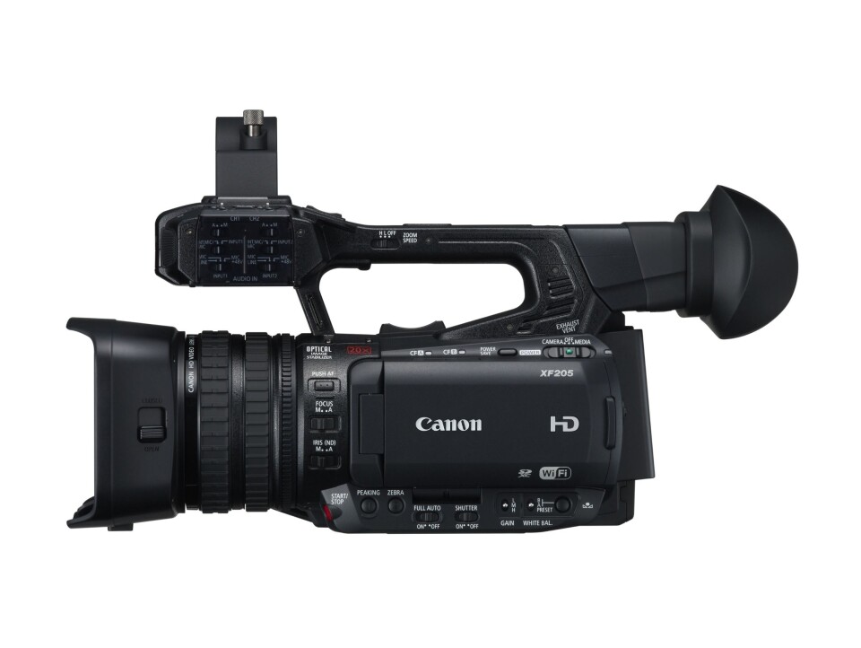 Canon XF205 med programvareoppdatering