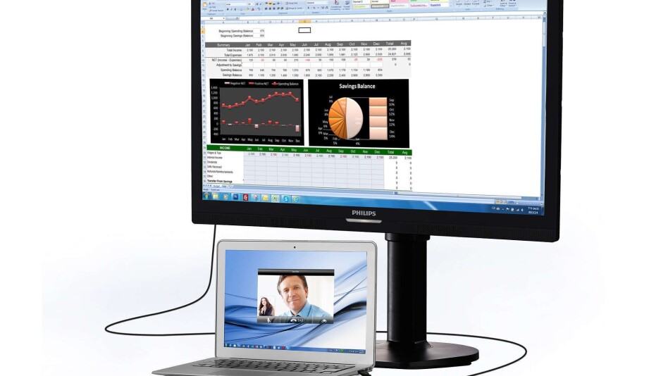 Philips 221S6QUMB USB Docking LCD Monitor