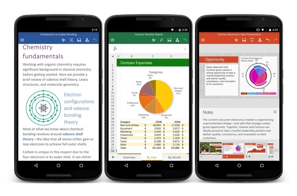 Office for Android-telefoner
