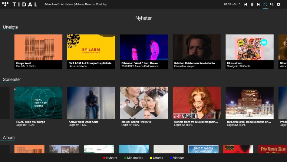 Tidal TV-app