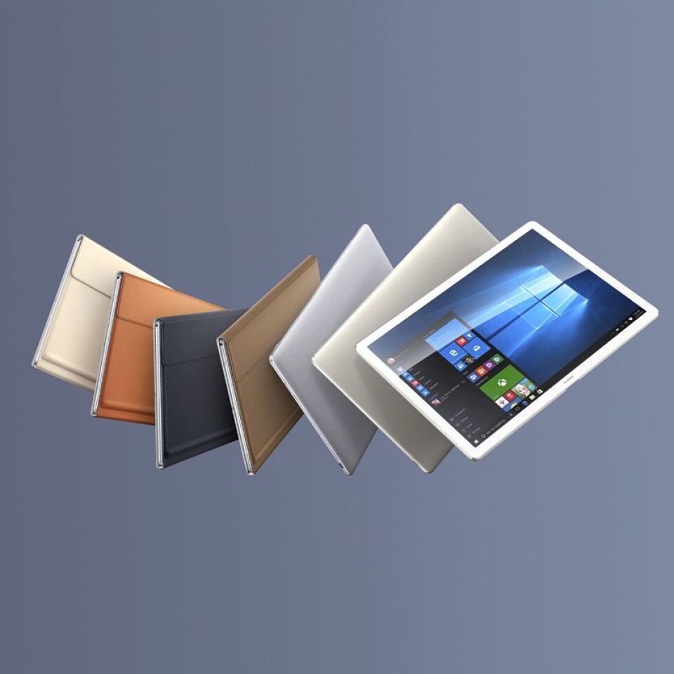 Huawei MateBook kommer i fargene sort/grå og hvit/gull. Prisen blir fra rundt 8.000 kroner. Huawei MateBook kommer i fargene sort/grå og hvit/gull. Prisen blir fra rundt 8.000 kroner.