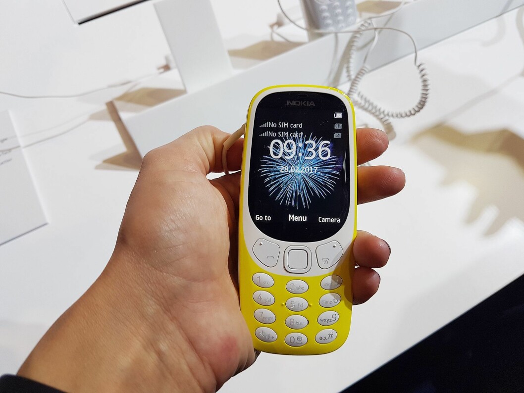 Nokias ikoniske 3310 har fått nytt liv, og vil kun koste rundt 400 kroner. Foto: Marte Ottemo
