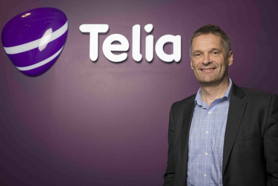 Abraham Foss er administrerende direktør i Telia Norge. Foto: Telia