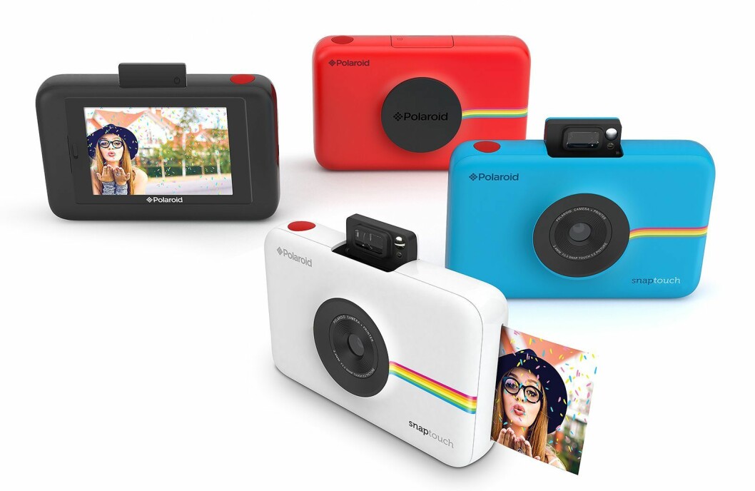 Polaroid Snap Touch kommer i flere farger. Pris: 2000,-