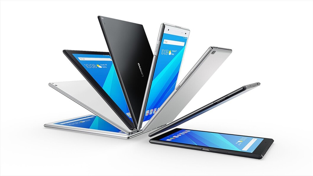 Tab4-nettbrettene kommer i fire ulike versjoner. Foto: Lenovo. Tab4-nettbrettene kommer i fire ulike versjoner. Foto: Lenovo.
