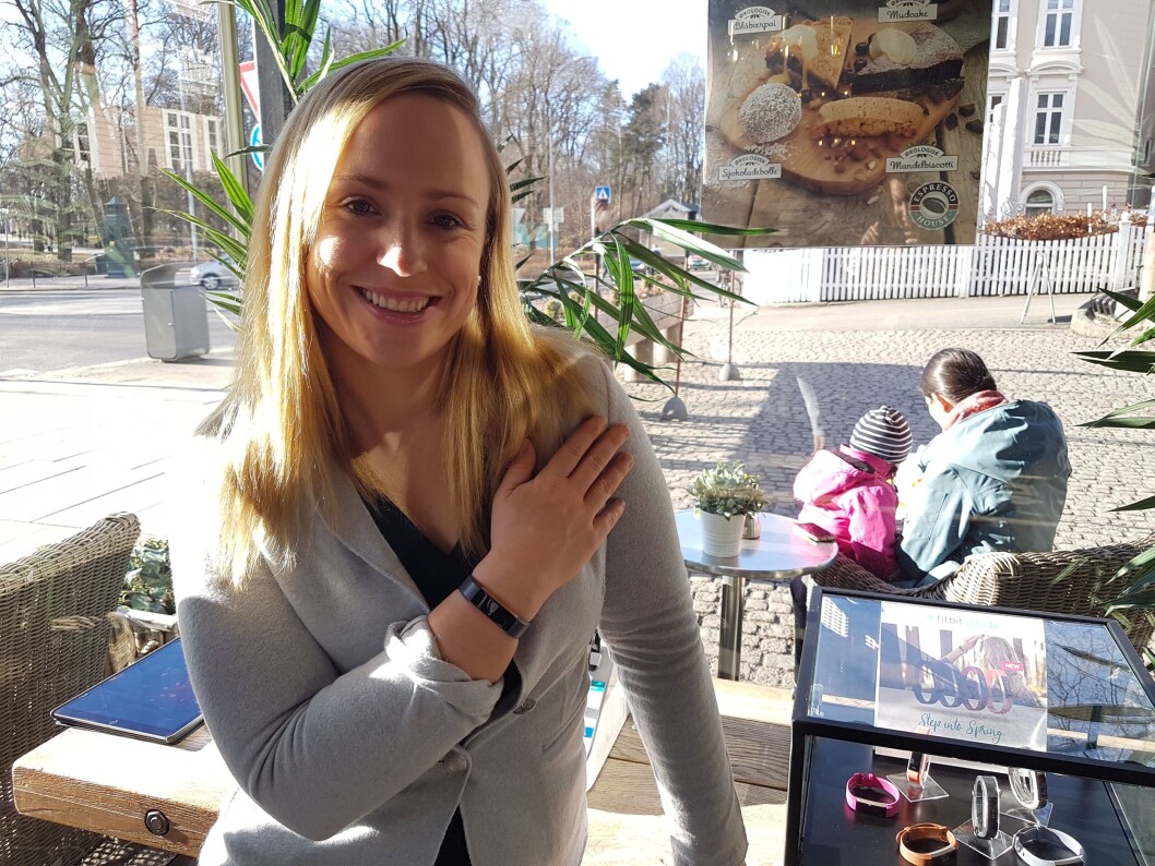 Fitbits produktsjef for EMEA, Helen Reidy, sier selskapets nye Alta HR skal hjelpe deg å sove bedre. Fitbits produktsjef for EMEA, Helen Reidy, sier selskapets nye Alta HR skal hjelpe deg å sove bedre.
