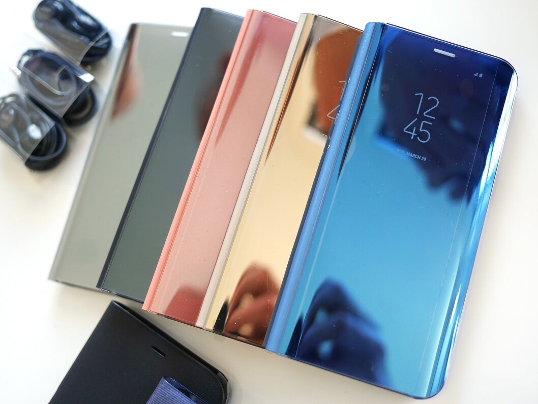 Til Samsung Galaxy S8 og S8+ kommer en rekke tilbehør, som disse dekslene. Til Samsung Galaxy S8 og S8+ kommer en rekke tilbehør, som disse dekslene.