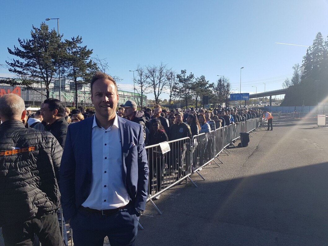 Power Norge-sjef Anders Nilsen kunne glede seg over godt besøk. Foto: Marte Ottemo. Power Norge-sjef Anders Nilsen kunne glede seg over godt besøk. Foto: Marte Ottemo.