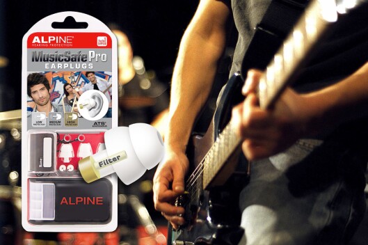 Alpine MusicSafePro skal beskytte hørselen til musikere. Ørepropper med tre utskiftbare filtre med forskjellig dempingsgrad. Pris: 300,-. Alpine MusicSafePro skal beskytte hørselen til musikere. Ørepropper med tre utskiftbare filtre med forskjellig dempingsgrad. Pris: 300,-.
