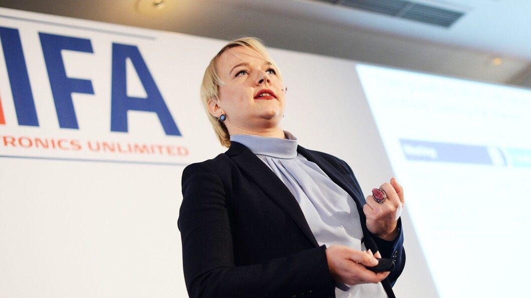 Natalia Andrievskaya er global direktør for hvitevarer i analyseselskapet GfK. Foto: IFA Natalia Andrievskaya er global direktør for hvitevarer i analyseselskapet GfK. Foto: IFA