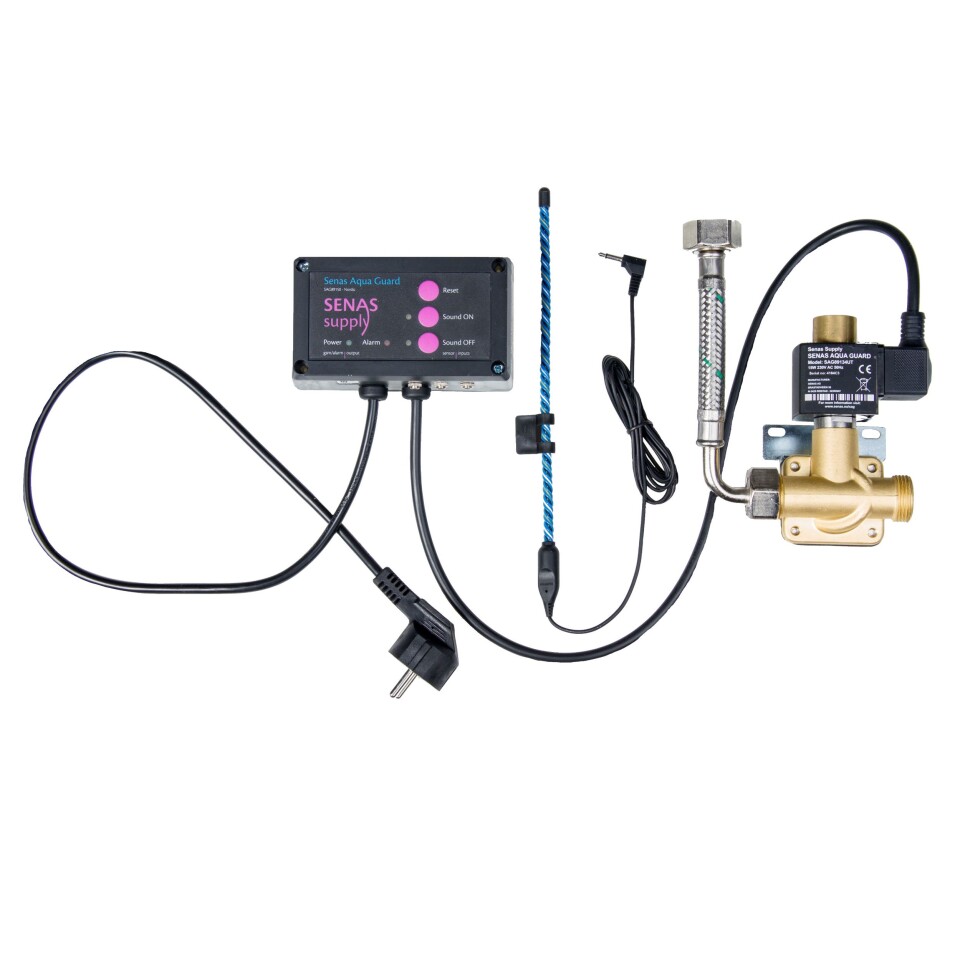 Senas Aqua Guard er komplett og kan monteres av kundes selv. Foto: Senas.