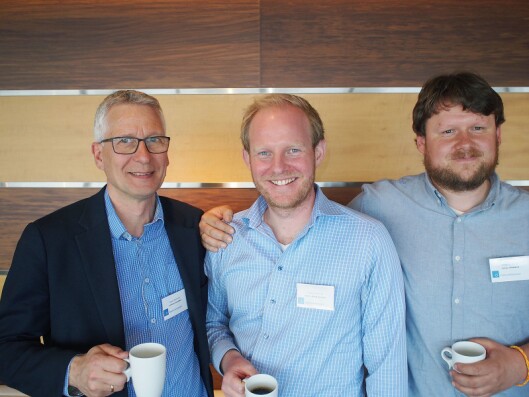 Elkjøp Nordic AS stilte mannsterkt opp. Fra venstre Lorentz Jacobsen, André Haug Omdahl og Johan Jaksland. Elkjøp Nordic AS stilte mannsterkt opp. Fra venstre Lorentz Jacobsen, André Haug Omdahl og Johan Jaksland.