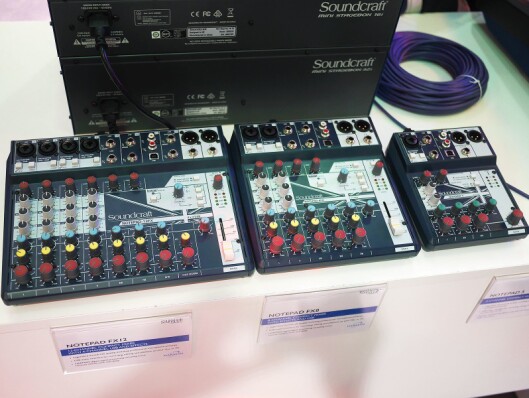 Soundcrafts miksere Notepad S, FX8 og FX12 har én, to og fire mikrofoninnganger. Soundcrafts miksere Notepad S, FX8 og FX12 har én, to og fire mikrofoninnganger.