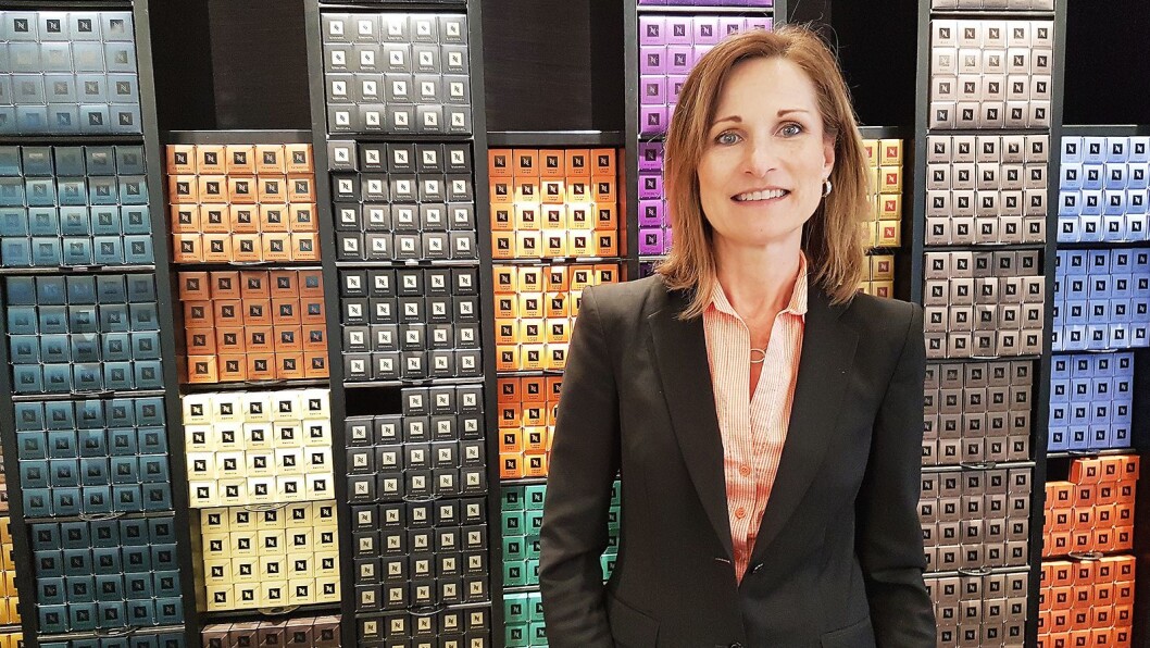 Susan Hagerty Bonsak er ny sjef i Nespresso Norge, og skal blant annet jobbe for å få ungdom til å se kapselmaskinens fortreffelighet. Foto: Marte Ottemo Susan Hagerty Bonsak er ny sjef i Nespresso Norge, og skal blant annet jobbe for å få ungdom til å se kapselmaskinens fortreffelighet. Foto: Marte Ottemo