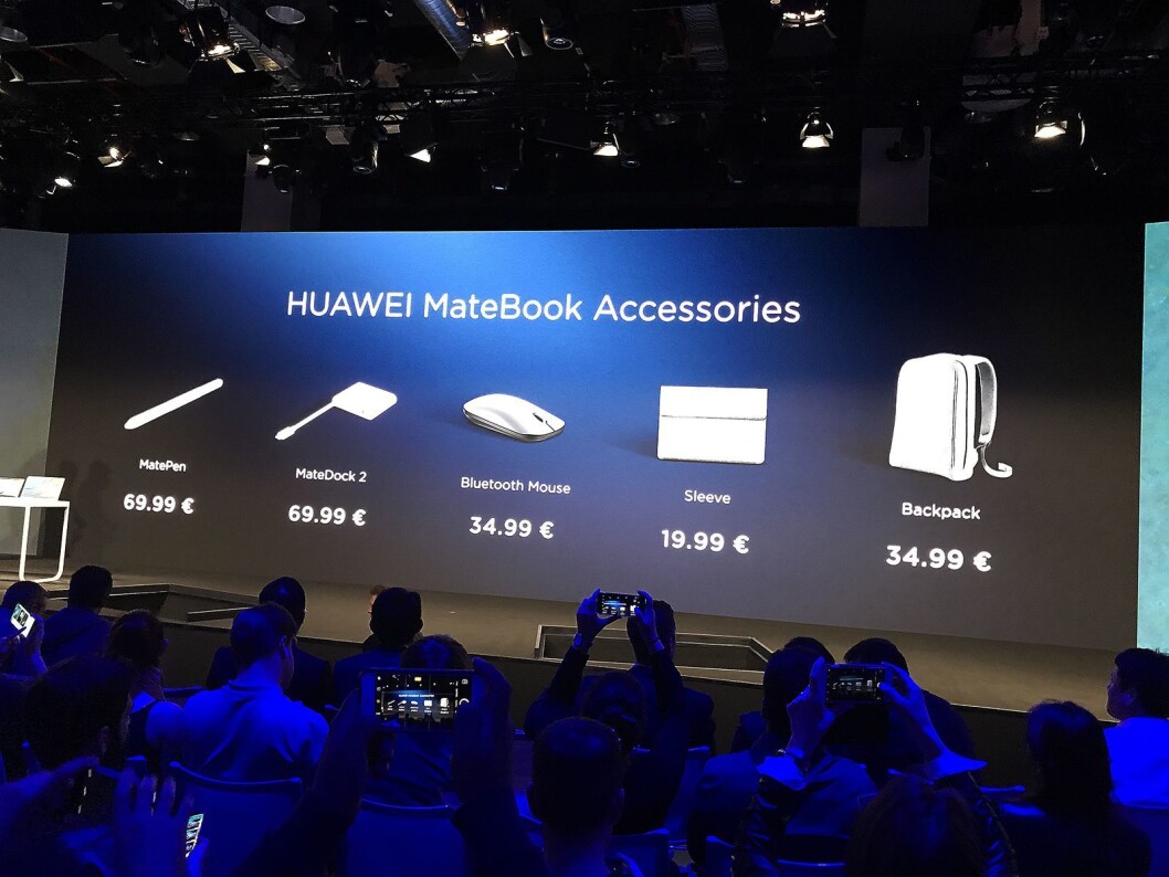 Tilbehøret til de nye MateBook-modellene.. Tilbehøret til de nye MateBook-modellene..