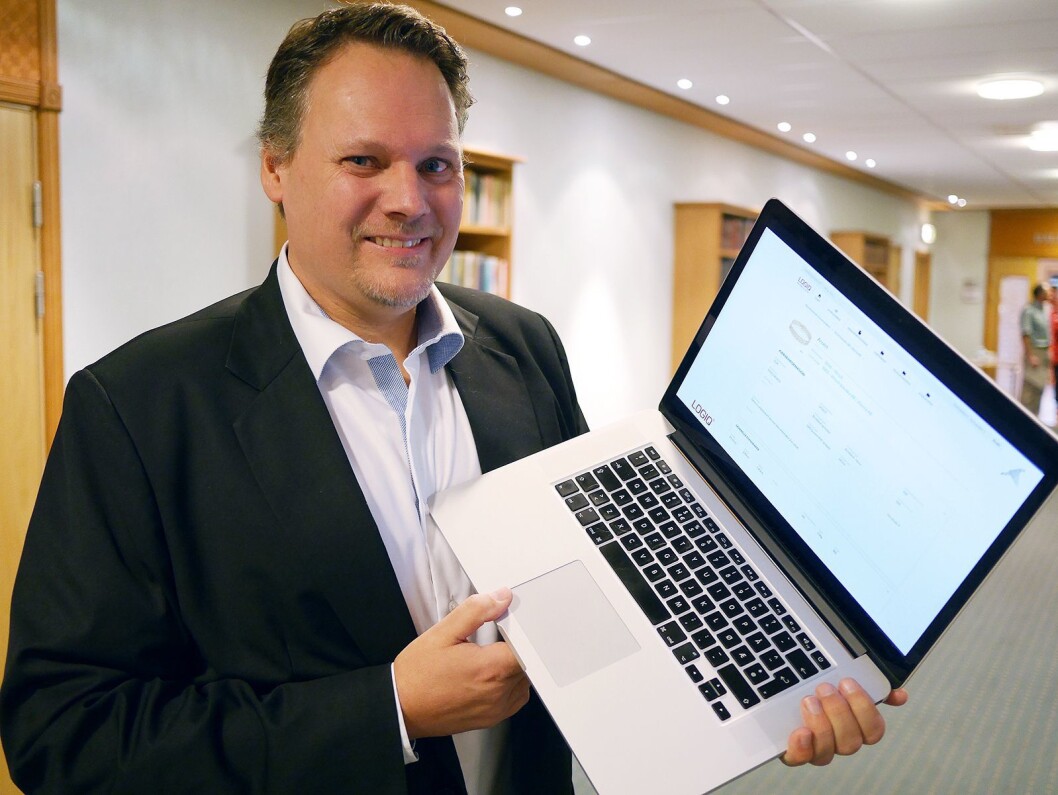 Geir Isaksson i Logiq AS presenterte selskapets digitale varekatalog under musikkbransjehelgen. Foto: Stian Sønsteng Geir Isaksson i Logiq AS presenterte selskapets digitale varekatalog under musikkbransjehelgen. Foto: Stian Sønsteng
