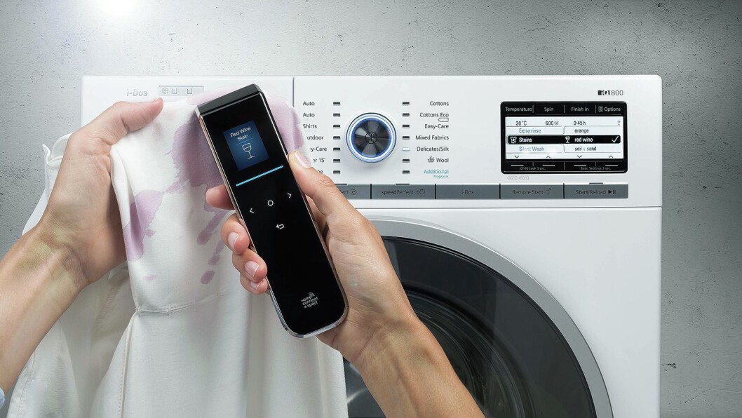Futuristiske X-Spect skal i framtiden fortelle deg hva slags flekker du har på tøyet, og næringsinnholdet i maten din. Foto: Siemens. Futuristiske X-Spect skal i framtiden fortelle deg hva slags flekker du har på tøyet, og næringsinnholdet i maten din. Foto: Siemens.