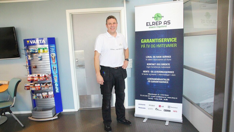Etter over 30 år i bransjen, starter Nils Gunnar Rage opp Elrep AS og blir sin egen sjef. Foto: Trude Håland, Jærbladet