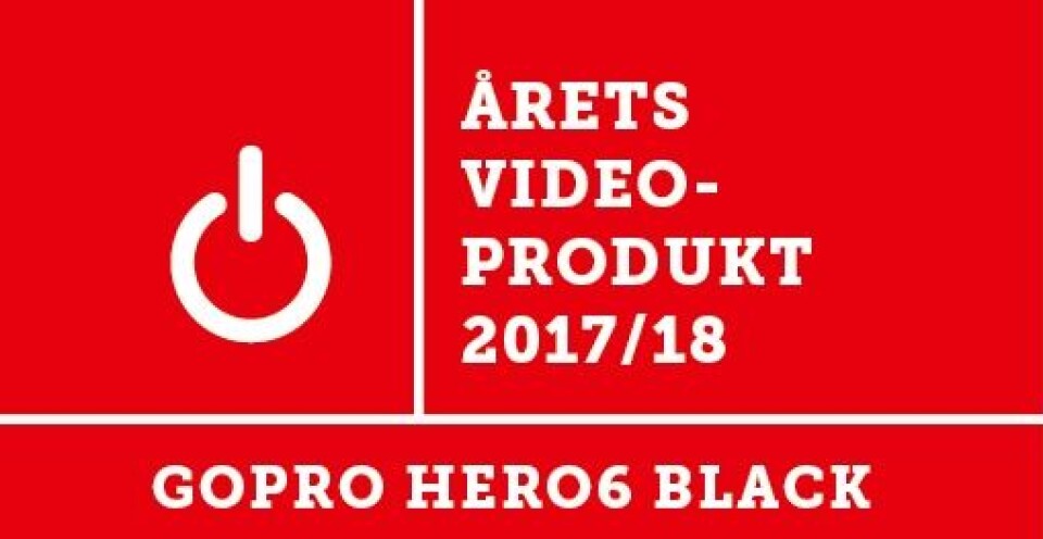 ÅRETS VIDEOPRODUKT:GOPRO HERO6 BLACK