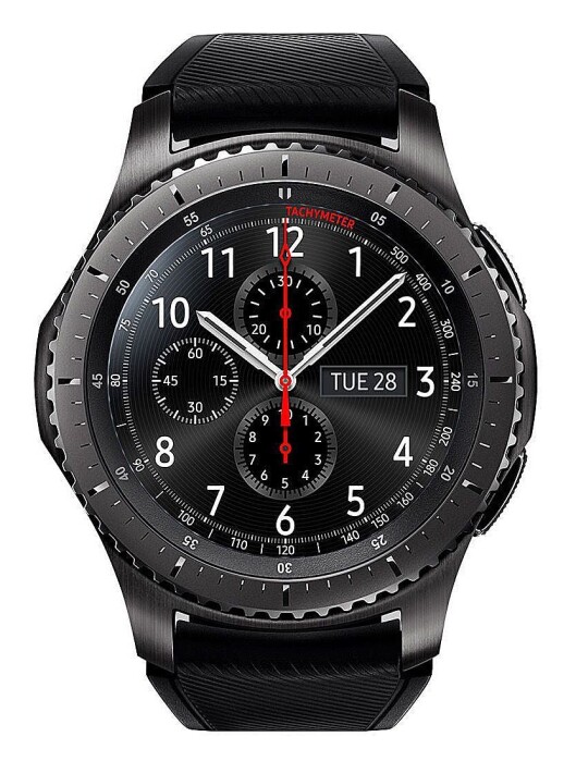Samsung Gear S3 er kåret til «Årets smartprodukt 2017/2018» sammen med Apple TV 4K HDR, og kom på andreplass da hovedjuryen kåret «Årets julegave 2017». Foto: Samsung. Samsung Gear S3 er kåret til «Årets smartprodukt 2017/2018» sammen med Apple TV 4K HDR, og kom på andreplass da hovedjuryen kåret «Årets julegave 2017». Foto: Samsung.