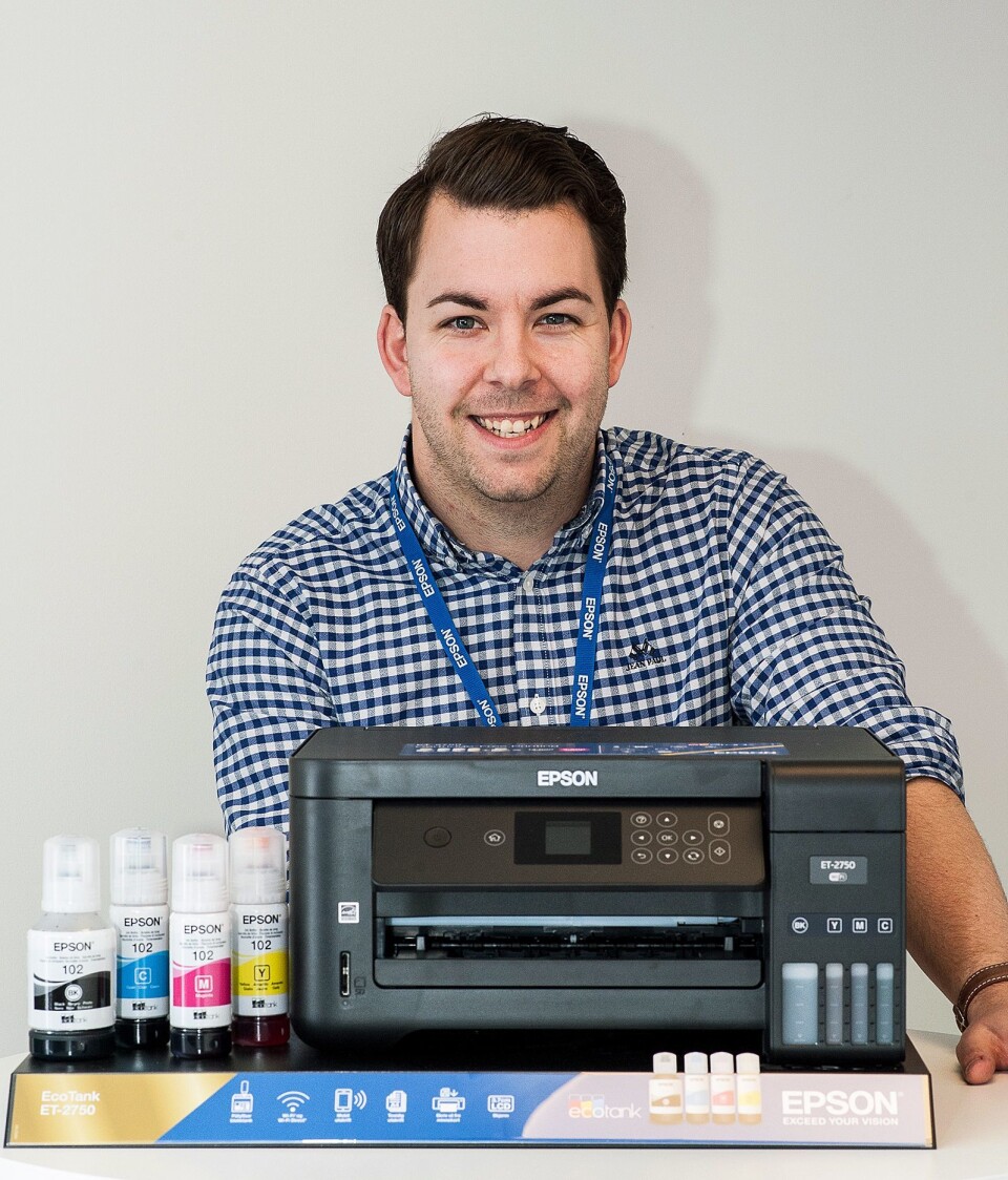 Tor Jørgen Westerby, salgssjef for forbrukermarkedet i Epson Norge. Foto: Epson.