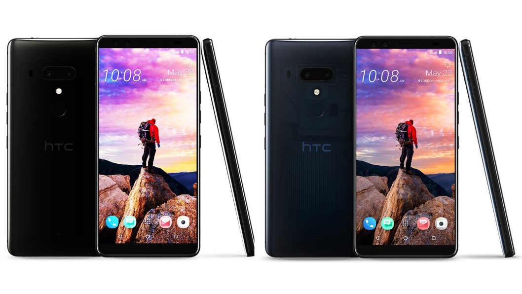 HTC U12+ i keramisk sort og Translucent Blue kommer i handelen 18. juni. Pris: 8.000,- Foto: HTC HTC U12+ i keramisk sort og Translucent Blue kommer i handelen 18. juni. Pris: 8.000,- Foto: HTC