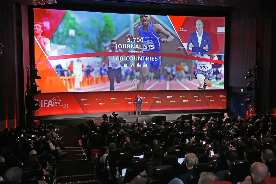 IFA er det det nærmeste du kan komme det bankende hjertet av innovasjon, mener Christian Göke, toppsjef i Messe Berlin. Foto: IFA IFA er det det nærmeste du kan komme det bankende hjertet av innovasjon, mener Christian Göke, toppsjef i Messe Berlin. Foto: IFA