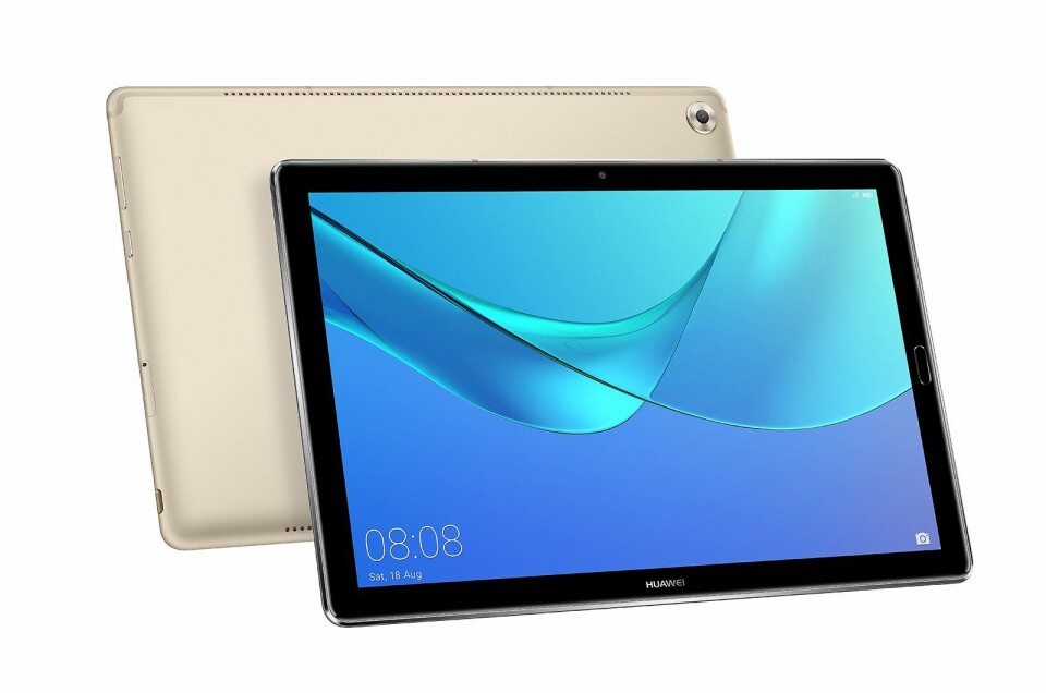 MediaPad M5 med 10,8-tommers skjerm er allerede i handelen. Foto: Huawei.
