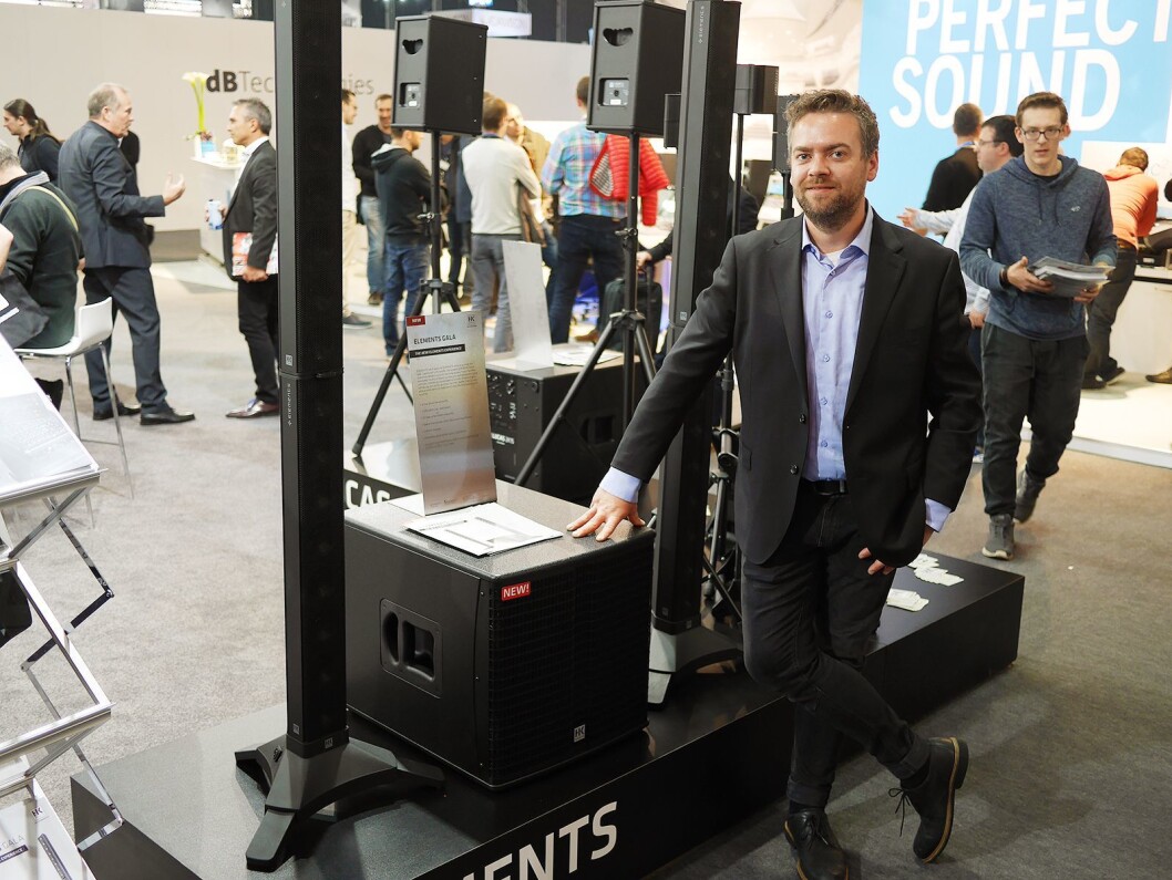 Håkon Øgreid i Luthman viser HK Audio Elements Gala på Musikmesse. Foto: Stian Sønsteng Håkon Øgreid i Luthman viser HK Audio Elements Gala på Musikmesse. Foto: Stian Sønsteng
