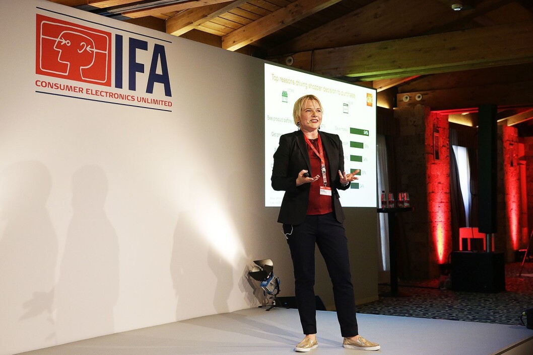 Natalia Andrievskaya er global direktør for hvitevarer i markeds- og analyseselskapet GfK. Foto: IFA Natalia Andrievskaya er global direktør for hvitevarer i markeds- og analyseselskapet GfK. Foto: IFA