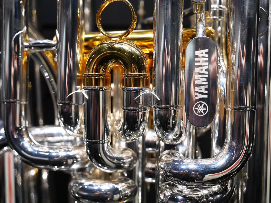 Yamaha kommer nå med en klaff for stemmejustering (trigger) på sine eufonium/baryton, her preget med selskapets logo. Foto: Stian Sønsteng. Yamaha kommer nå med en klaff for stemmejustering (trigger) på sine eufonium/baryton, her preget med selskapets logo. Foto: Stian Sønsteng.