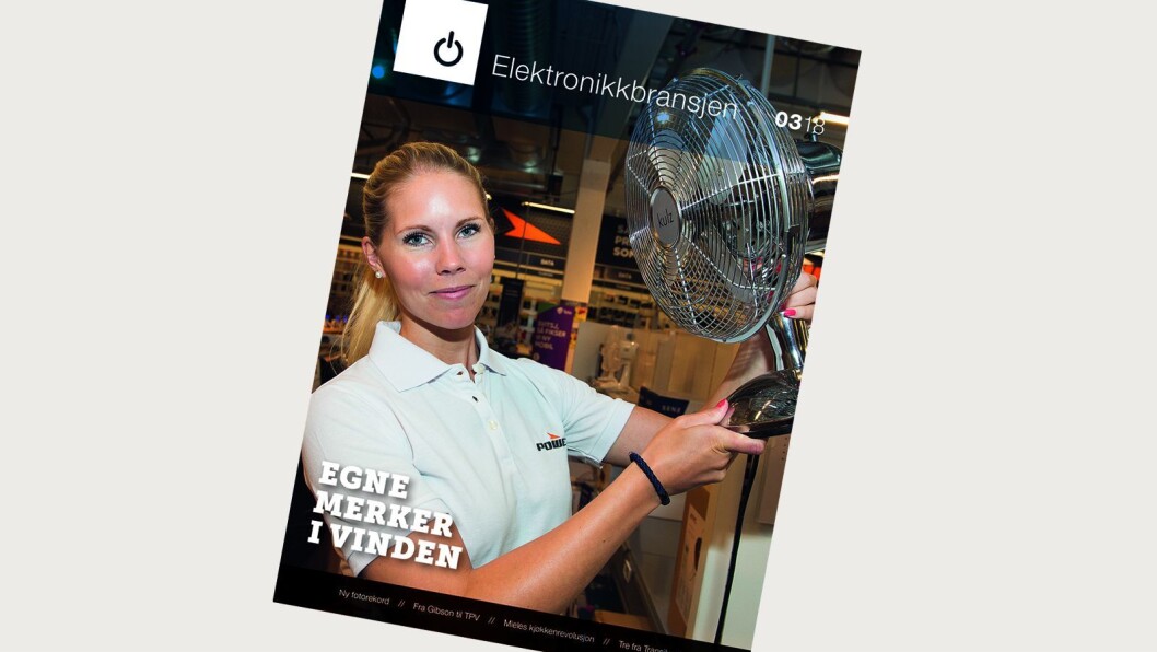 Fagbladet Elektronikkbransjen nr. 3/2018 distribueres fra onsdag 13. juni, og er på 140 sider. Fagbladet Elektronikkbransjen nr. 3/2018 distribueres fra onsdag 13. juni, og er på 140 sider.