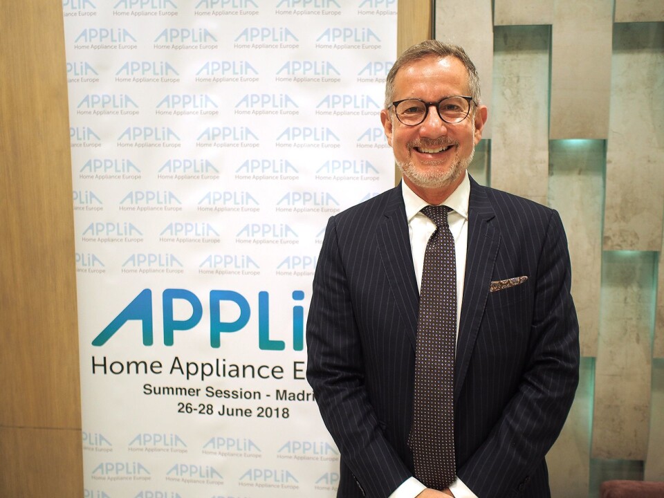 Peter Goetz fra BSH er nyvalgt president i hvitevareorganisasjonen Applia. Foto: Jan Røsholm
