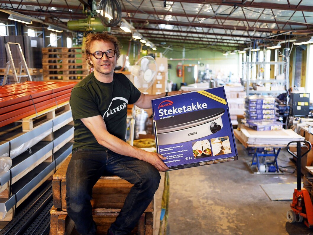 Håvid Engmark i Engmark Meteor AS produserer steketakker på Kaldbakken i Oslo. Foto: Stian Sønsteng Håvid Engmark i Engmark Meteor AS produserer steketakker på Kaldbakken i Oslo. Foto: Stian Sønsteng