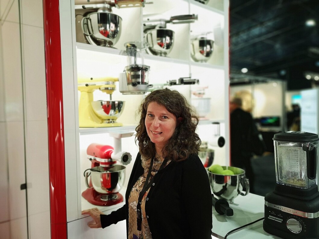 Maria Chiara Sereno, opplæringsansvarlig i KitchenAid, setter pris på å få møte Elkjøp-ansatte fra hele Norden under Elkjøp Campus. Foto: Marte Ottemo Maria Chiara Sereno, opplæringsansvarlig i KitchenAid, setter pris på å få møte Elkjøp-ansatte fra hele Norden under Elkjøp Campus. Foto: Marte Ottemo