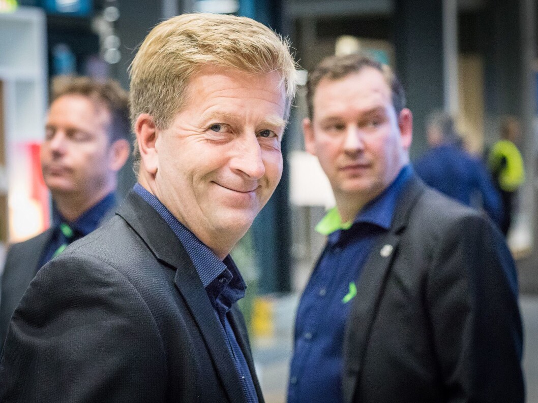 Prosjektleder for Elkjøp Lørenskog er Odd Bergseth. Han har designet og tegnet den nye butikken sammen med Elkjøp Nordic og avdelingen Store Format & Property. Foto: Ketil Martinsen. Prosjektleder for Elkjøp Lørenskog er Odd Bergseth. Han har designet og tegnet den nye butikken sammen med Elkjøp Nordic og avdelingen Store Format & Property. Foto: Ketil Martinsen.
