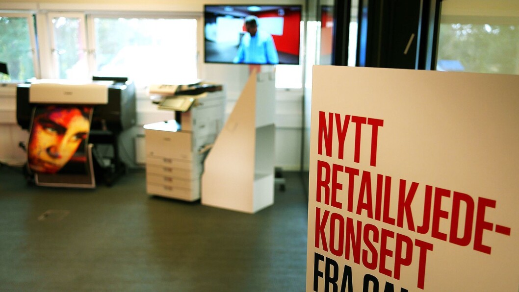 Canons konsept for detaljhandelen, for store og små utskrifter til butikker. Foto: Stian Sønsteng Canons konsept for detaljhandelen, for store og små utskrifter til butikker. Foto: Stian Sønsteng