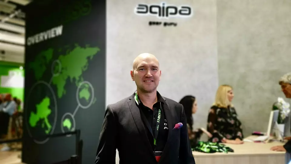 Johan Niininen, nordisk produktsjef i Pioneer & Onkyo, ser fram til å bli en del av Aqipa-familien. Foto: Marte Ottemo.