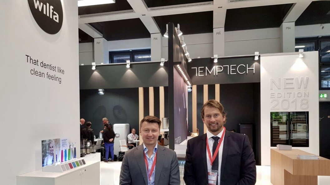 Morten Hoff (t. v.) i Wilfa og Christopher Hamer i Temptech. Foto: Jan Røsholm. Morten Hoff (t. v.) i Wilfa og Christopher Hamer i Temptech. Foto: Jan Røsholm.