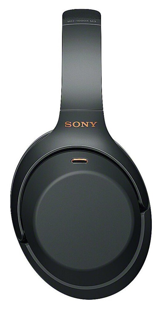 Den sorte versjonen av WH-1000MX3 har fått detaljer i gull. Foto: Sony. Den sorte versjonen av WH-1000MX3 har fått detaljer i gull. Foto: Sony.