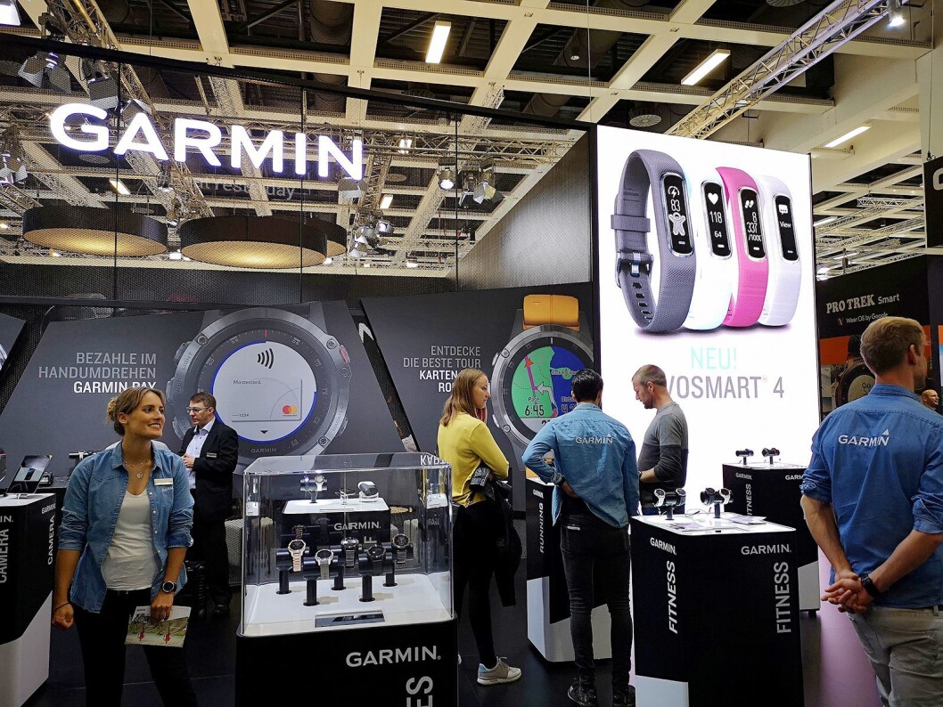 Vivosmart 4 var godt synlig på Garmins stand på årets IFA-messe. Foto: Marte Ottemo. Vivosmart 4 var godt synlig på Garmins stand på årets IFA-messe. Foto: Marte Ottemo.